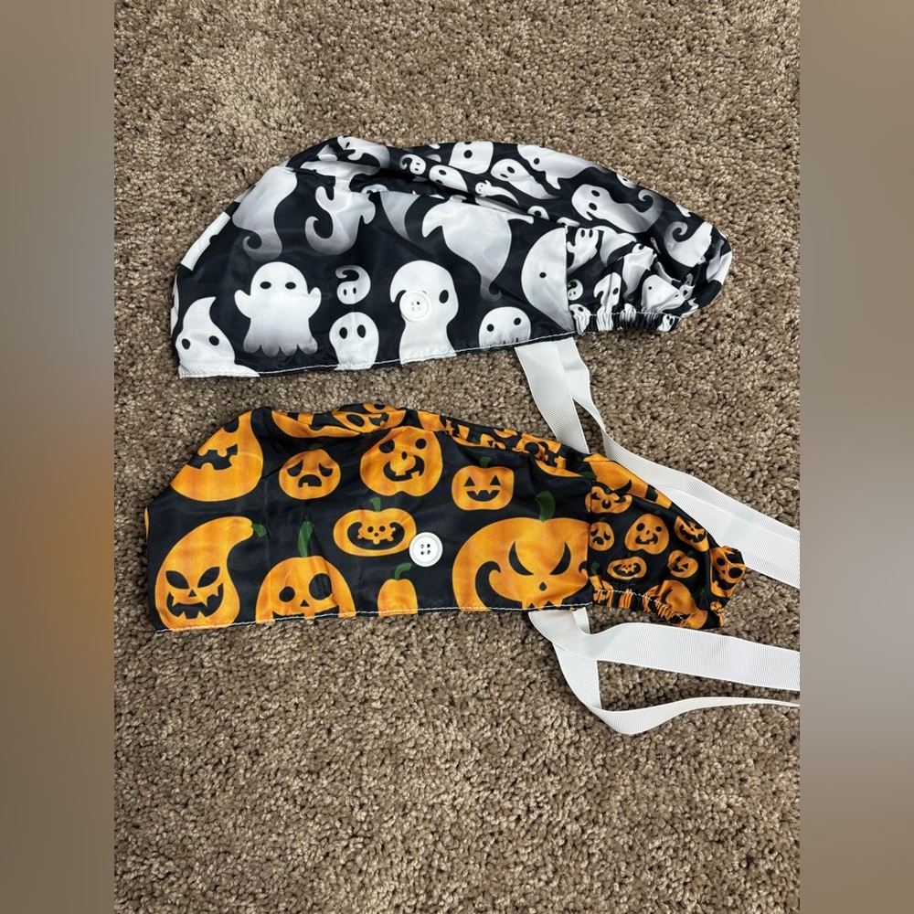 Nurses/doctors Halloween Surgery Hat/Cap/Bonnet Bundle with 2